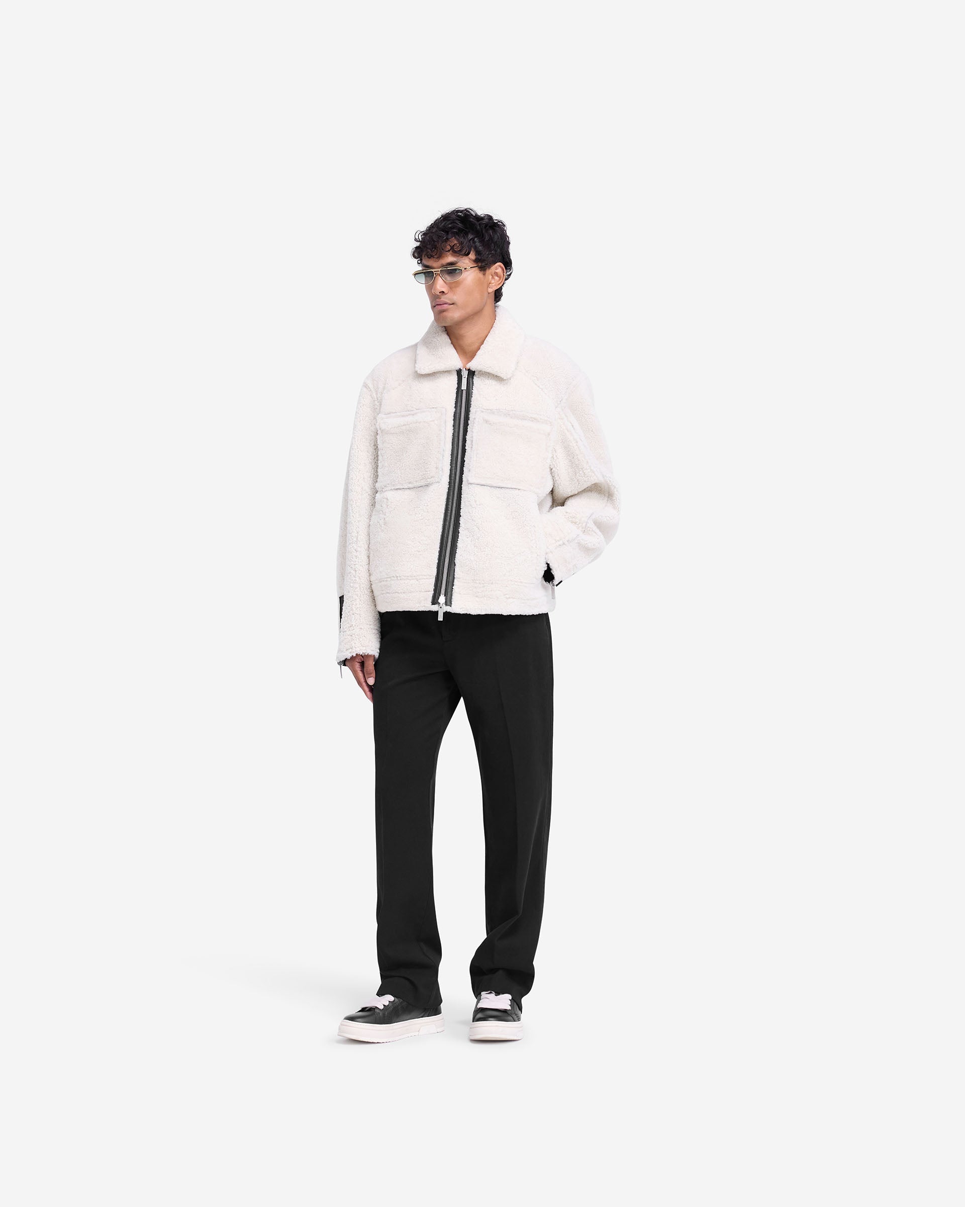 Reversible Shearling Jacket for Women & Men - Cozy Winter Outerwear, Black - Perfect for Cold Weather, Travel & Outdoor Activities