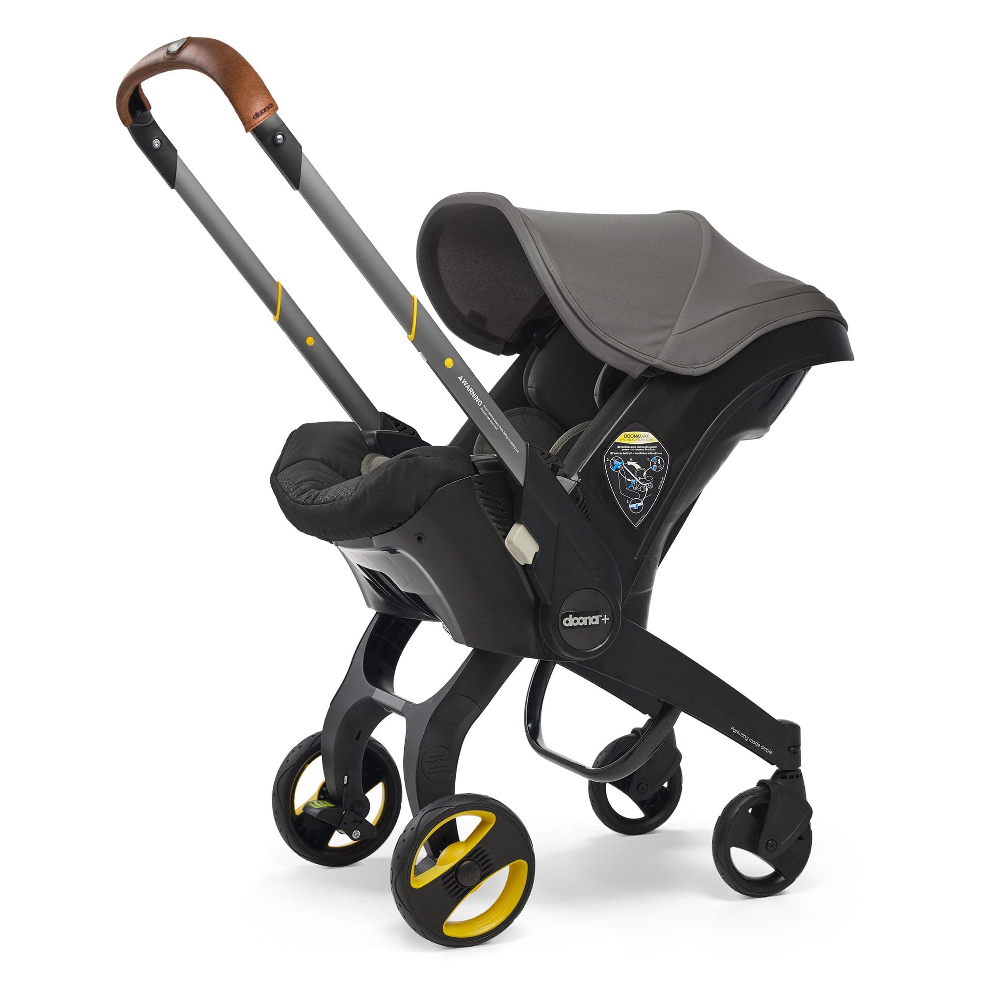 Grey Hound With Brown Handlebar Cover