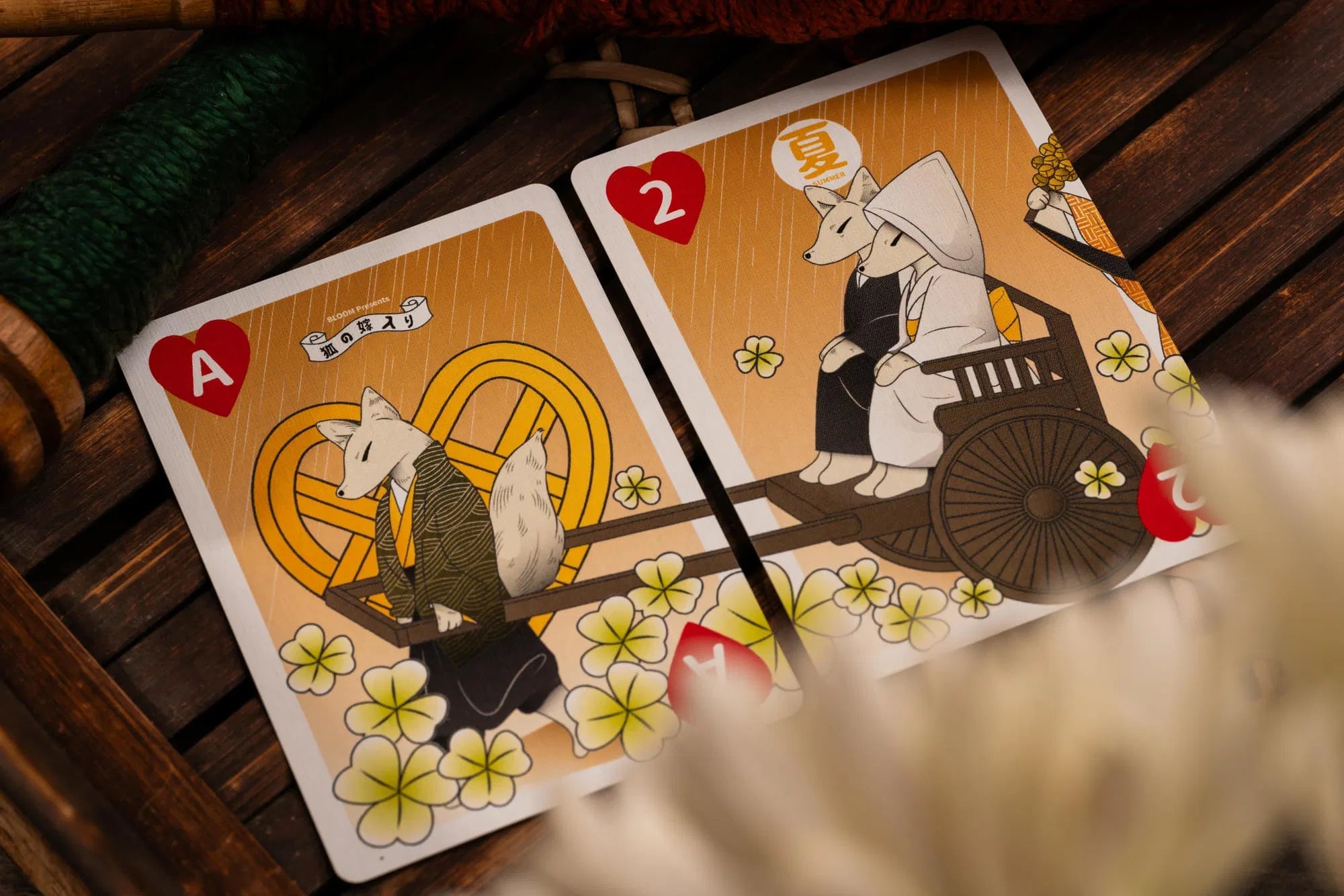 Fox's Wedding Playing Cards SunShower Edition - Premium Japanese Anime-Themed Deck for Card Games, Magic Tricks & Collectors | Perfect for Poker Nights, Gifts & Anime Lovers