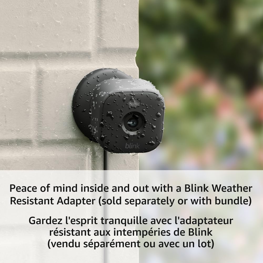 Blink Mini 2 Plug-in Smart Security Camera (3-Pack, Black) - HD Color Night Vision, Built-in Spotlight, 2-Way Audio, Motion Detection, Alexa Compatible - Indoor Home & Office Surveillance System