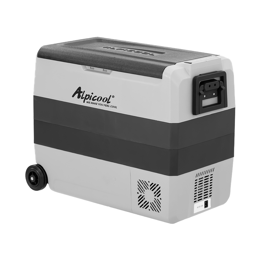 Alpicool T60 12V/24V Portable Car Refrigerator - 20 Quart Dual Zone Freezer & Fridge for Camping, Road Trips & Outdoor Adventures