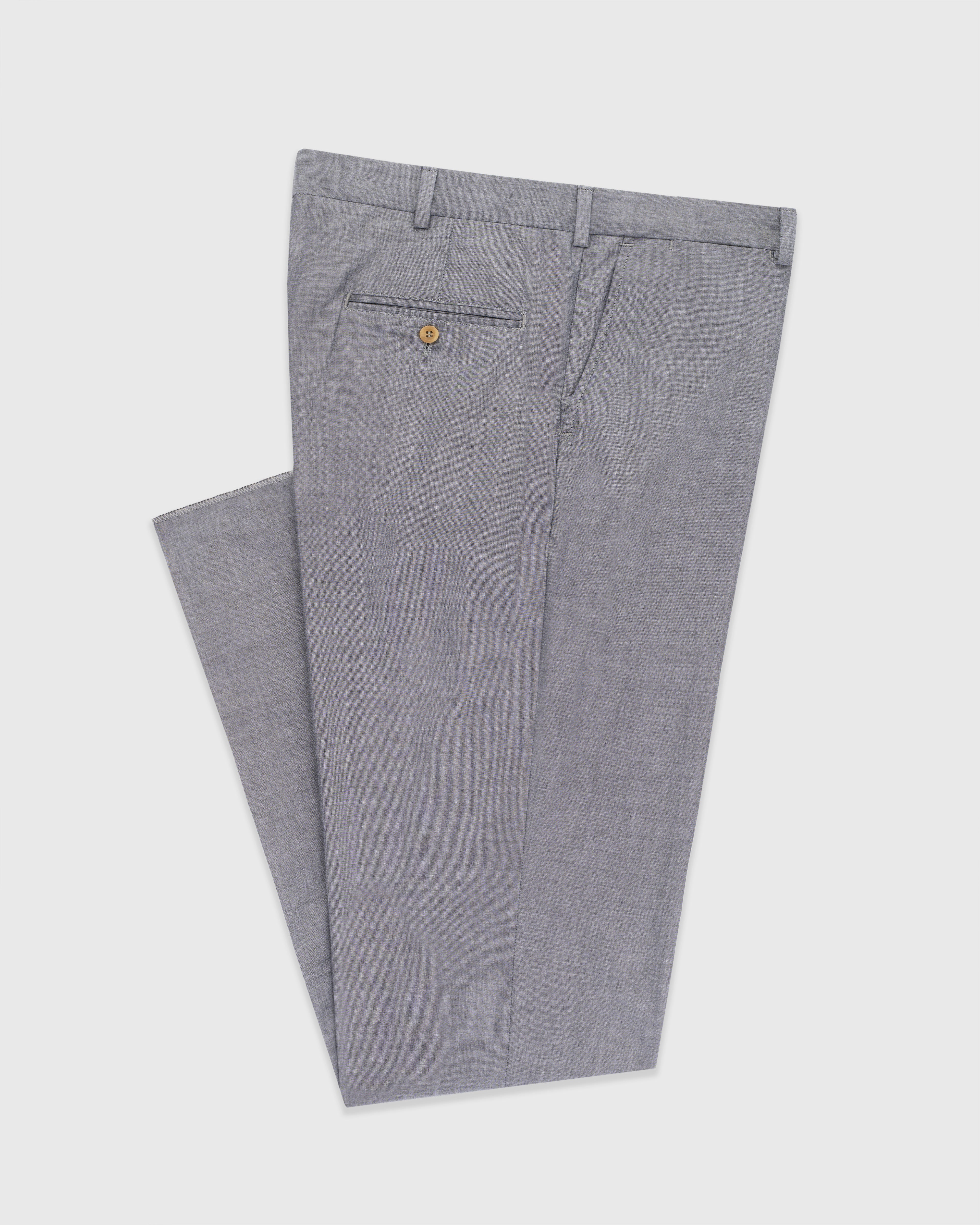 Premium Cotton Chambray Trousers for Men & Women - Comfortable Casual Pants for Everyday Wear | Office, Travel & Outdoor Activities
