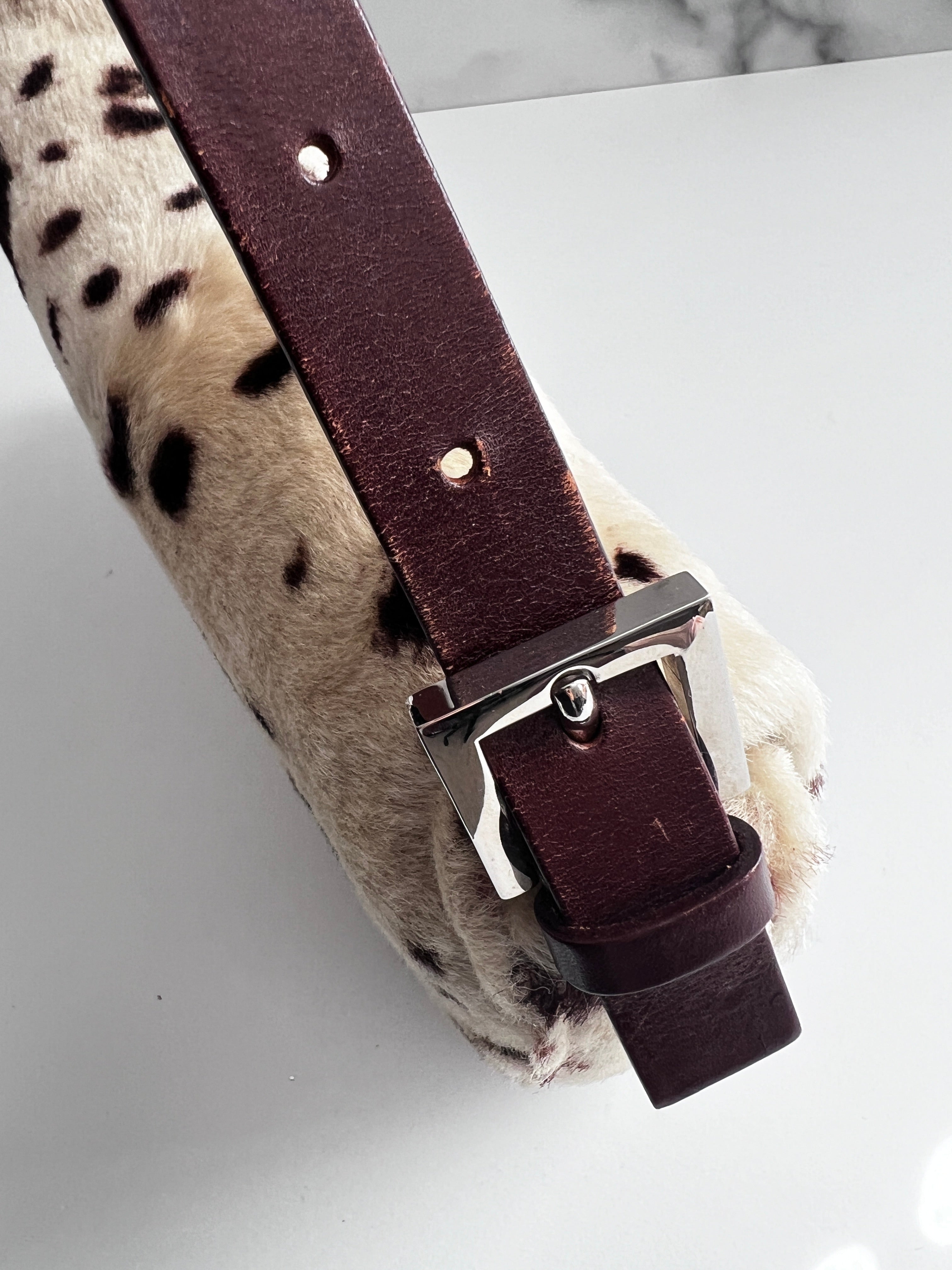 Vintage Fendi Leather Baguette Bag - Genuine Cowhide Designer Shoulder Purse for Women | Perfect for Date Night, Parties & Special Occasions