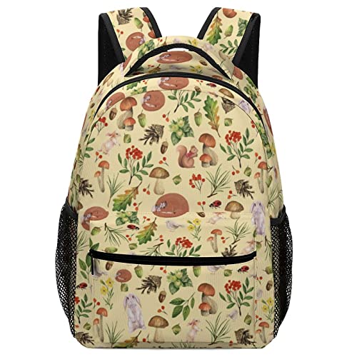 Vintage Foxes Rabbits Mushrooms Forest Corner Style