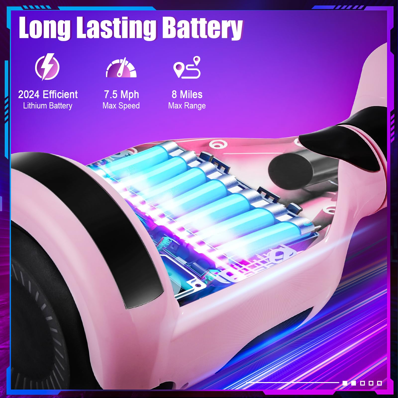 Self Balancing Scooters with Bluetooth & LED Lights - Electric Hoverboard for Kids, Teens & Adults - Perfect for Commuting, Fun Rides & Outdoor Adventures