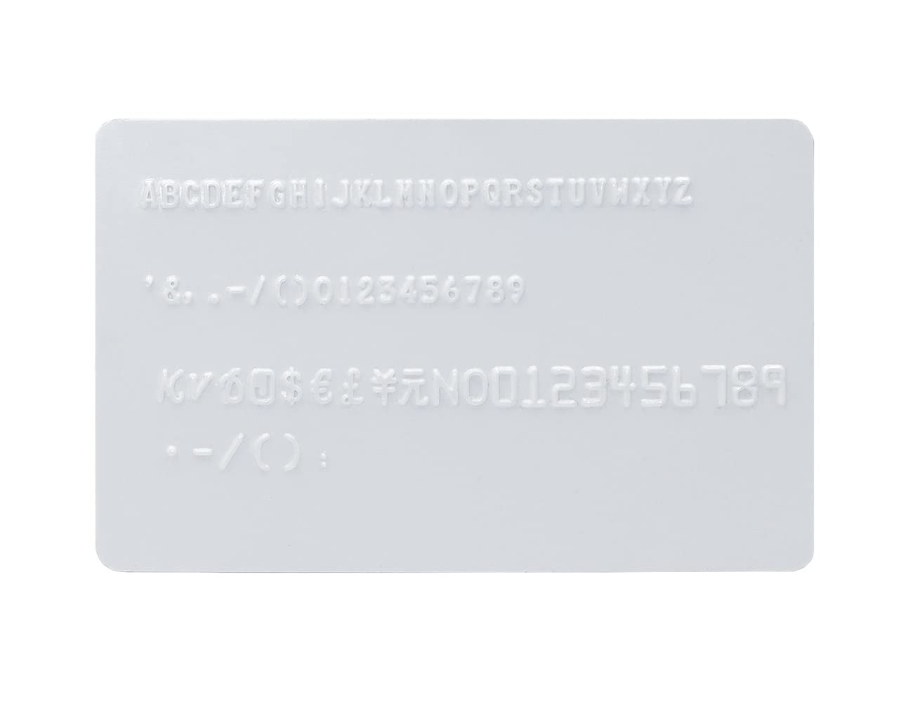 Manual Card Embossing Machine with 72 Coded Characters - Professional Credit Card & ID Embosser for Business, Banking, and Office Use