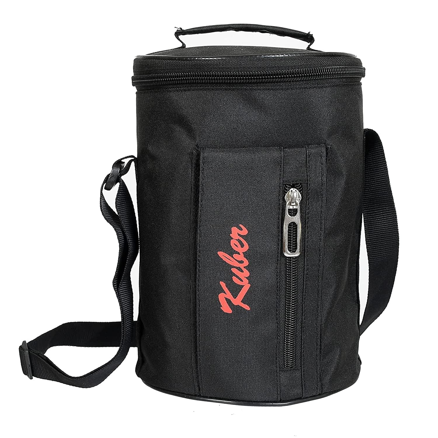 Kuber Industries Plastic Lunch Box Cover - Airtight Food Storage Container Lid (CTKTC6226, Black) | Perfect for School, Office, Picnics & Meal Prep