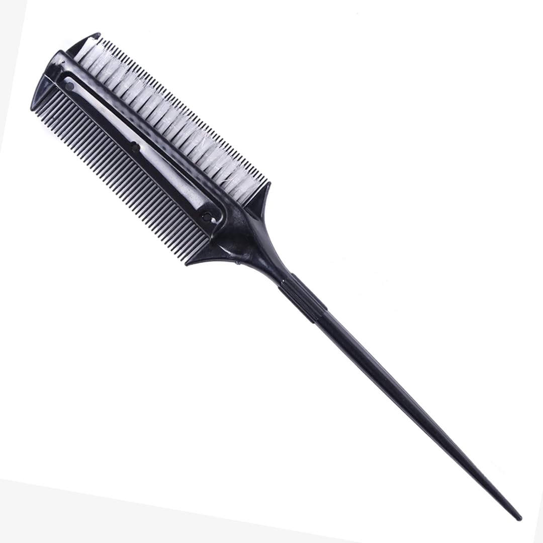 Premium Hair Color Brush for Men & Women - Professional Hair Dye Mixing & Application Tool for Home & Salon Use - Ideal for Precise Coloring, Bleaching & Highlighting - Perfect for DIY Hair Coloring, Salon Styling & Root Touch-Ups - Black