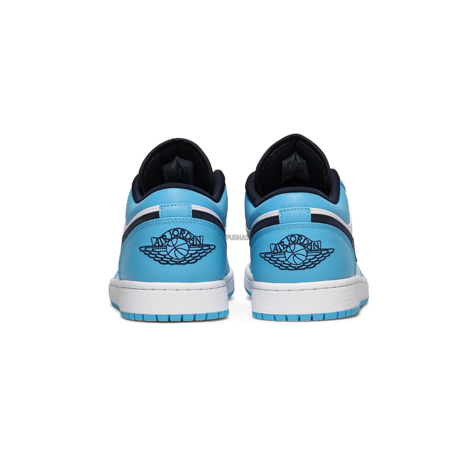 Air Jordan 1 Low 'UNC' Men's Basketball Shoes - Classic Blue & White Sneakers for Casual Wear, Street Style & Court Performance