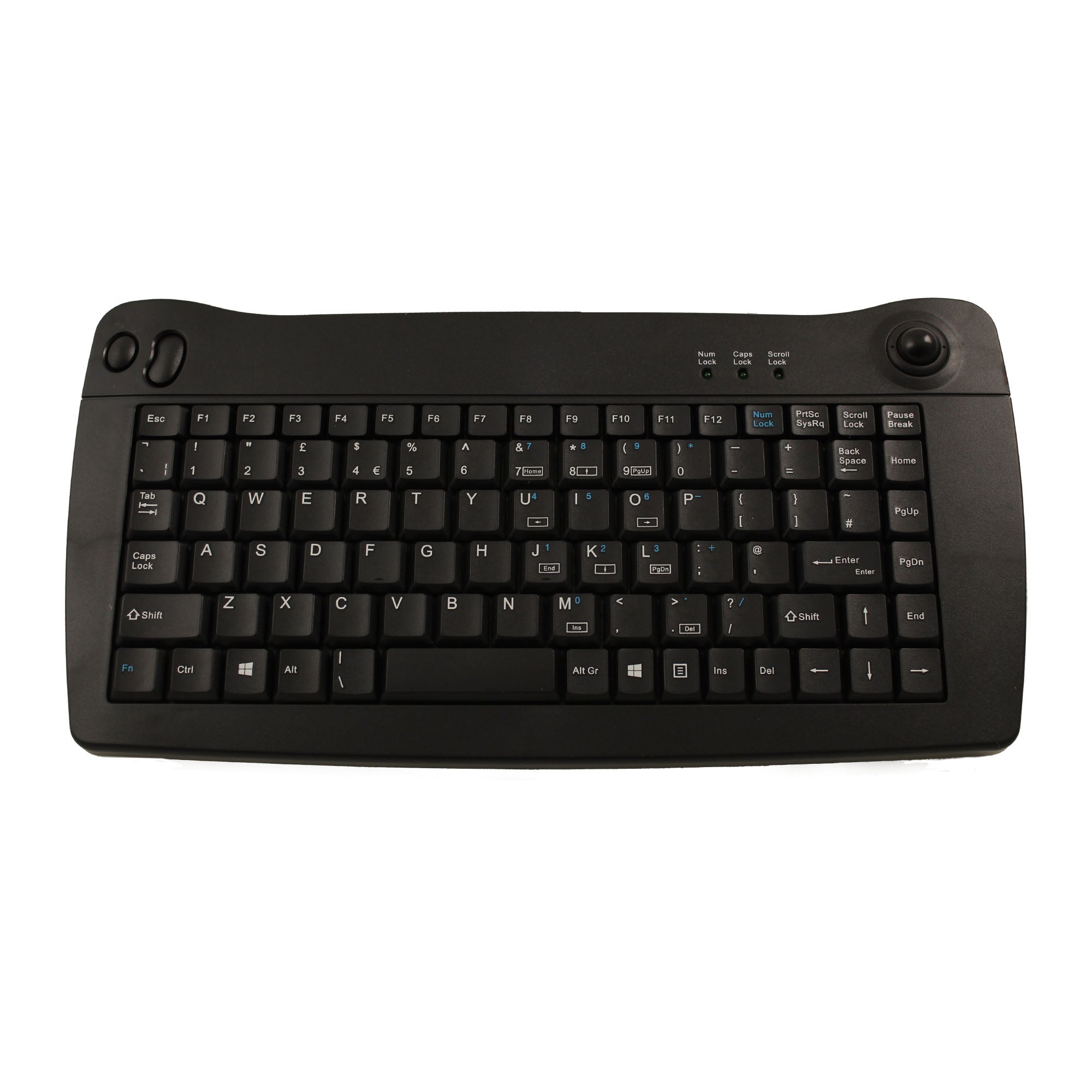 Accuratus Compact 5010 Mechanical Keyboard with Built-in Trackball - Ergonomic USB Wired Keyboard for Office, Gaming & Programming Workspaces