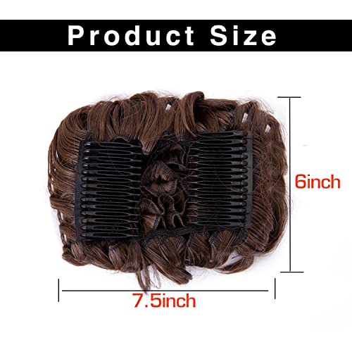 Messy Bun Hair Clip - Perfect for Curly Hair, Easy Chignon Updo for Women | Great for Work, Parties & Everyday Wear