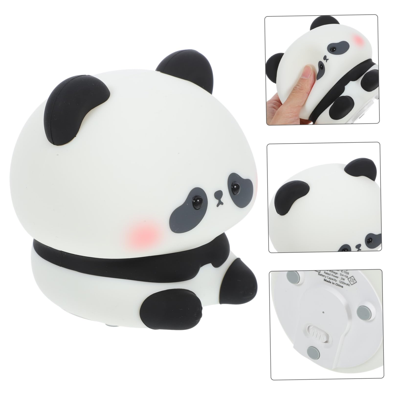 Panda Night Light - Cartoon Pumpkin LED Desk Lamp for Kids, Bedroom, Nursery | Cute Nightstand Light with Soft Glow for Reading, Relaxation, and Nighttime Comfort