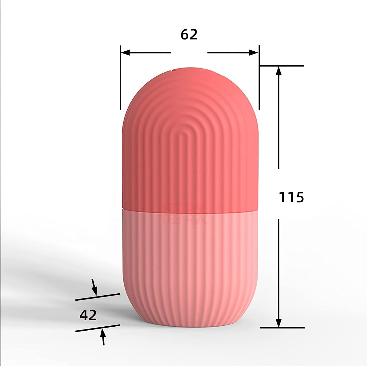 INDICUL Ice Roller for Face - Cooling Facial Massage Tool for Women, Leakproof Design, Skin Glowing & Puffiness Relief (Pink) - Perfect for Morning Routine & Post-Workout Skin Care