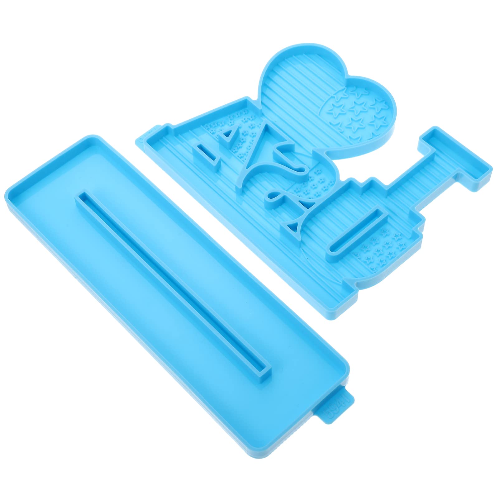 ABOOFAN 2-Piece Patriotic Silicone Baking Molds Set - 4th of July, Memorial Day Chocolate Candy & Fondant Molds for Cake, Cupcake Topper Decorations - Perfect for Independence Day Celebrations & Patriotic Desserts