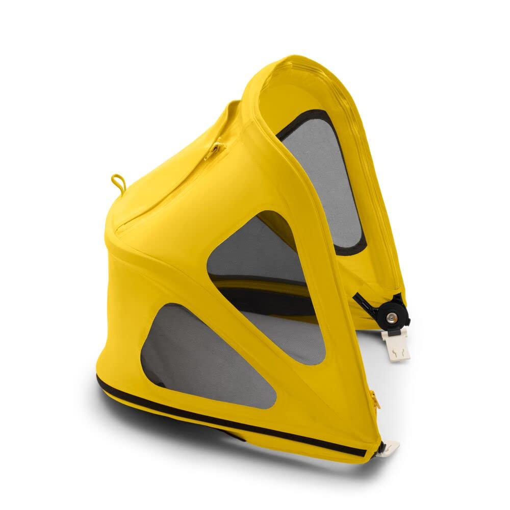 Bugaboo Bee Breezy Sun Canopy Stroller Accessory - UPF 50+ Sun Protection & Ventilation Panels, Lemon Yellow - Perfect for Outdoor Walks, Beach Trips & Summer Adventures with Baby