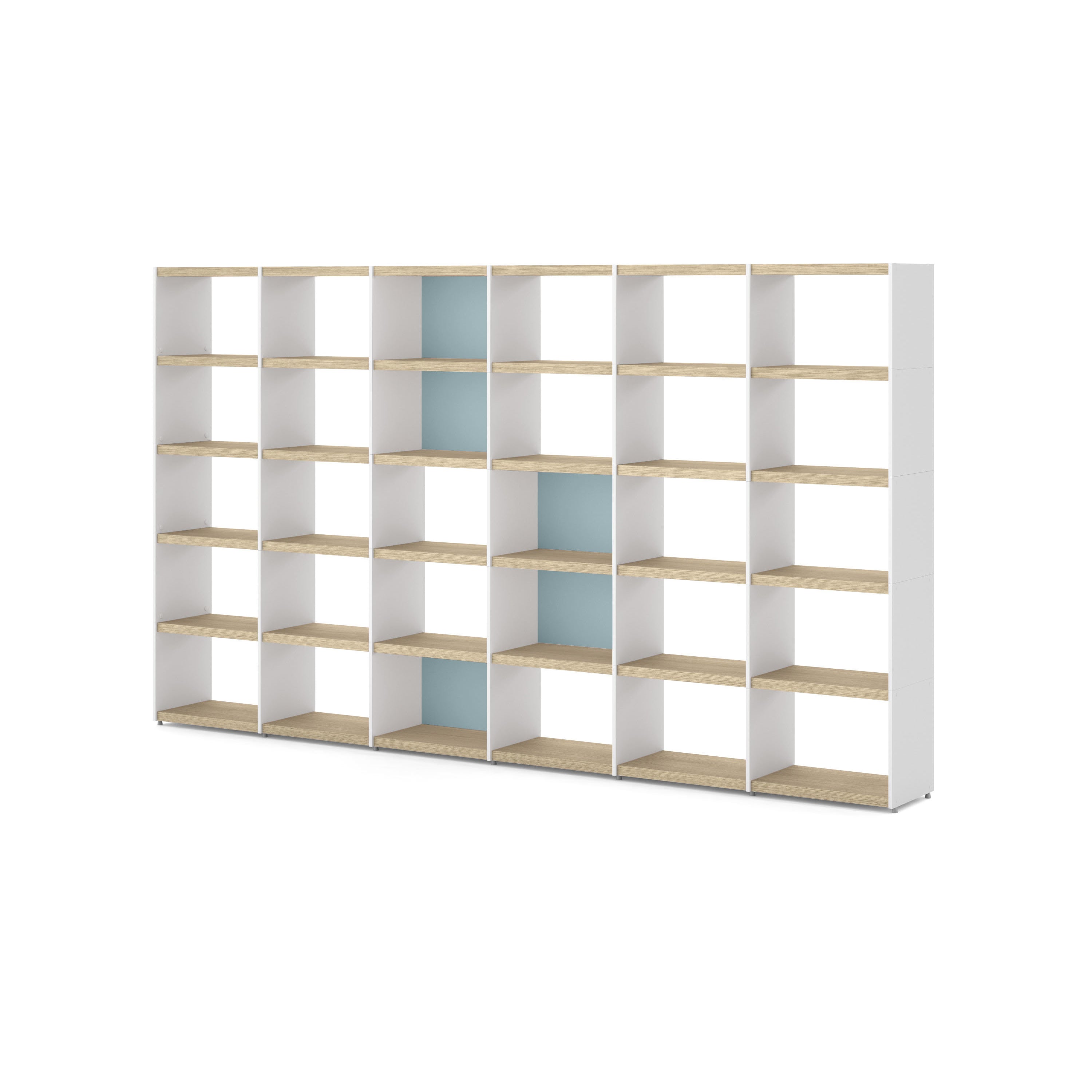 YOMO 6x5 Modular Bookshelf - Modern Wooden Shelf for Home & Office - Perfect for Living Room, Bedroom, and Study Organization