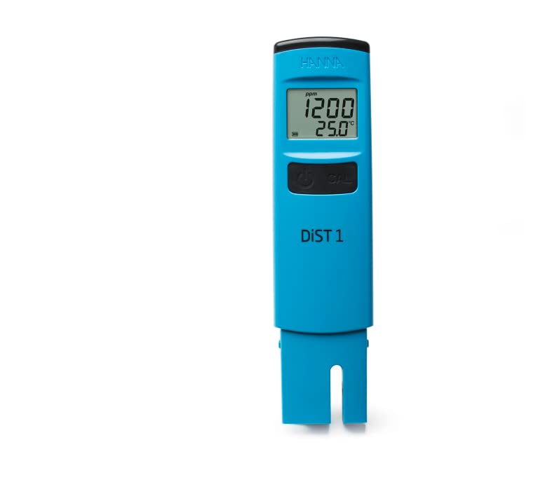 Hanna Instruments HI98301 DiST1 TDS Water Tester - 1 mg/L Resolution, 0.5 TDS Factor for Drinking Water, Aquariums & Hydroponics
