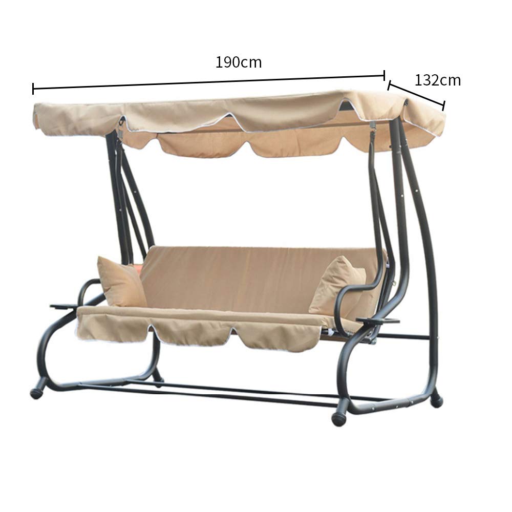 Waterproof Solid Swing Tent Gazebo Canopy - Outdoor Rainproof Shade Shelter for Garden, Patio, and Backyard - Perfect for Summer BBQs, Picnics, and Relaxing Outdoors