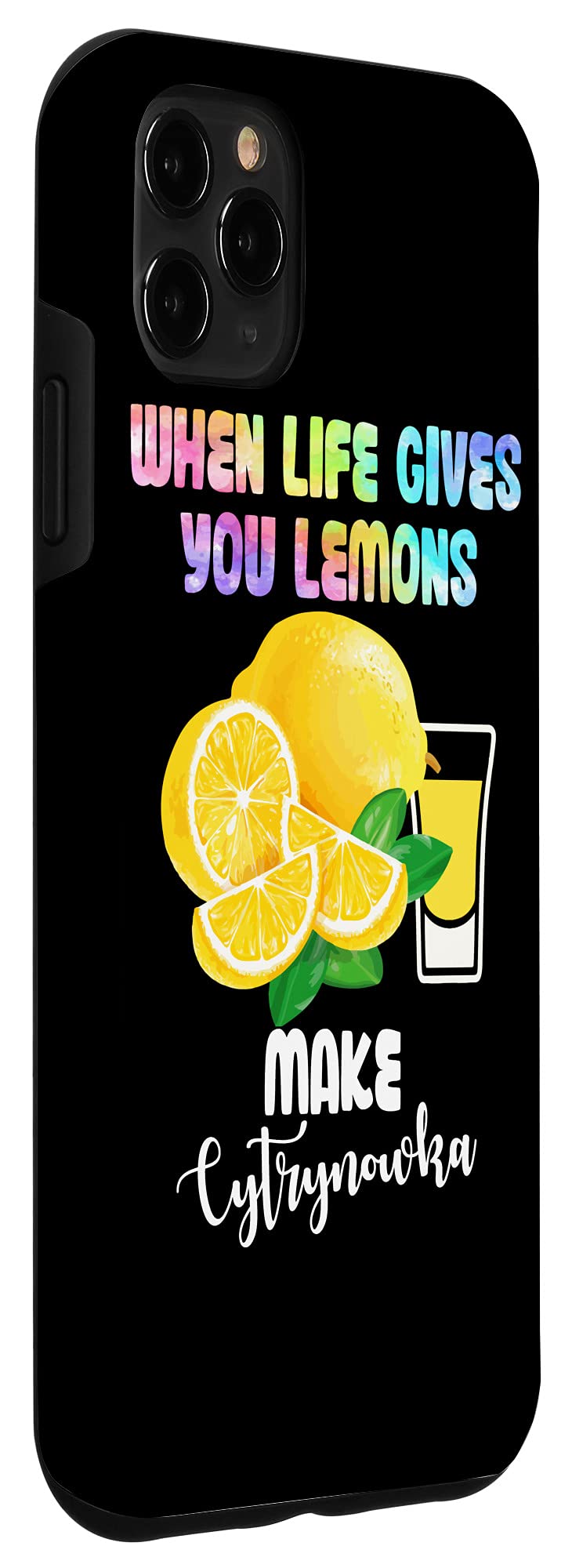 iPhone 11 Pro Max Case - Funny 'When Life Gives You Lemons' Design - Shockproof Protective Cover for iPhone 11 Pro Max - Perfect for Everyday Use, Travel & Gifts