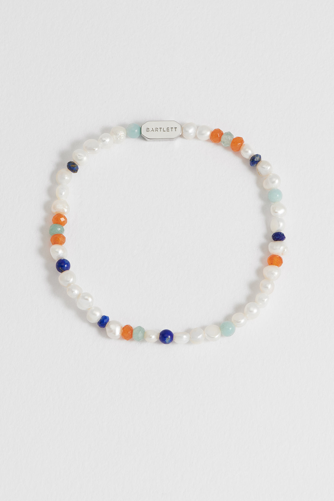 Men's Pearl & Mixed Gemstone Bracelet - Elegant Handmade Jewelry for Gifts, Weddings & Special Occasions