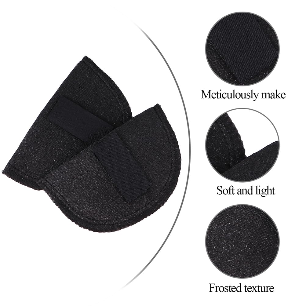 EXCEART 2 Pairs Shoulder Pads with Hook and Loop Tape - Sponge Foam Shoulder Pads for Men & Women - Suit Jacket Shoulder Pads for Knitwear, Dresses & Formal Attire - Perfect for Tailoring, Costumes & Professional Outfits