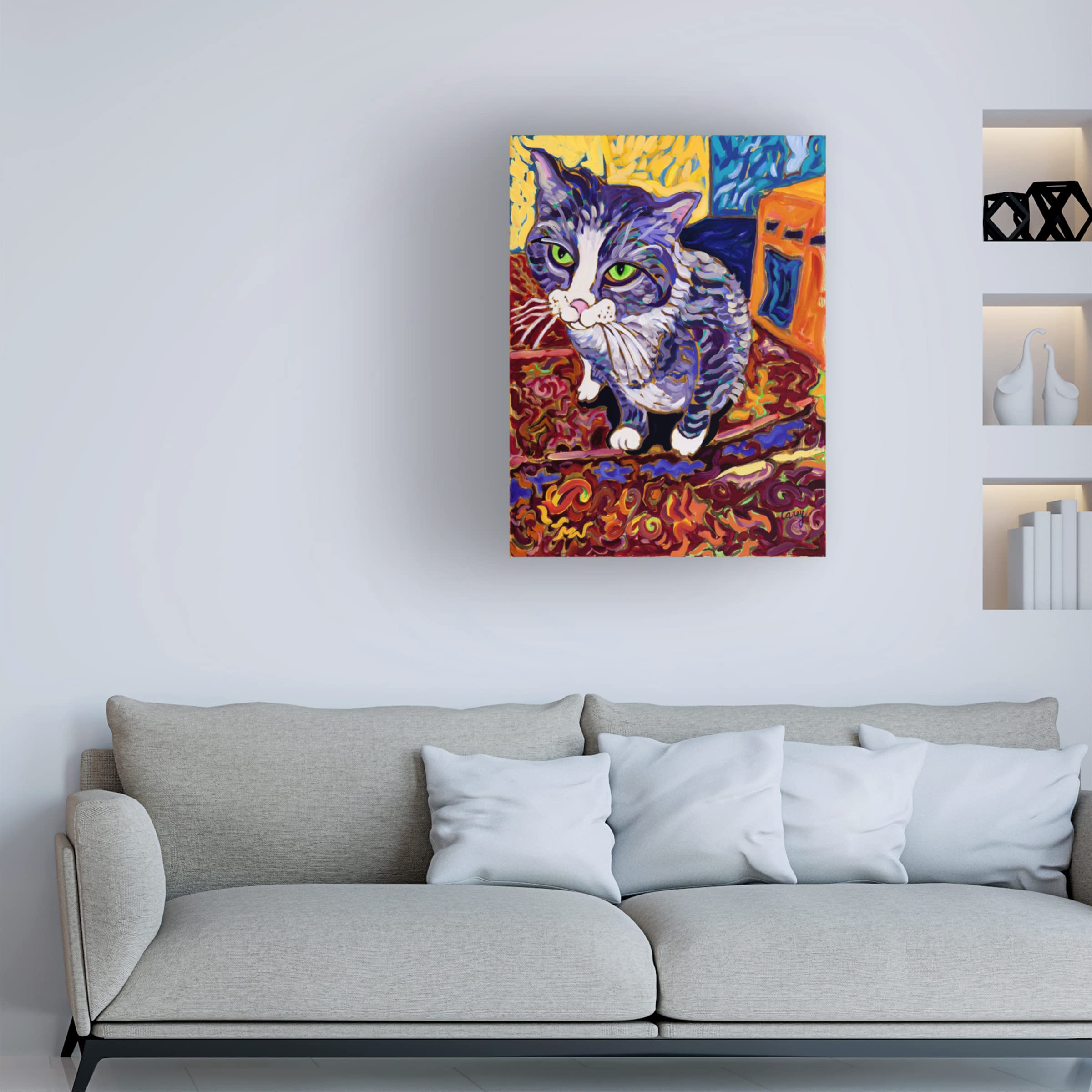 Trademark Fine Art 'Anya' Canvas Wall Art by Cathy Carey - Beautiful Home Decor for Living Room, Bedroom & Office