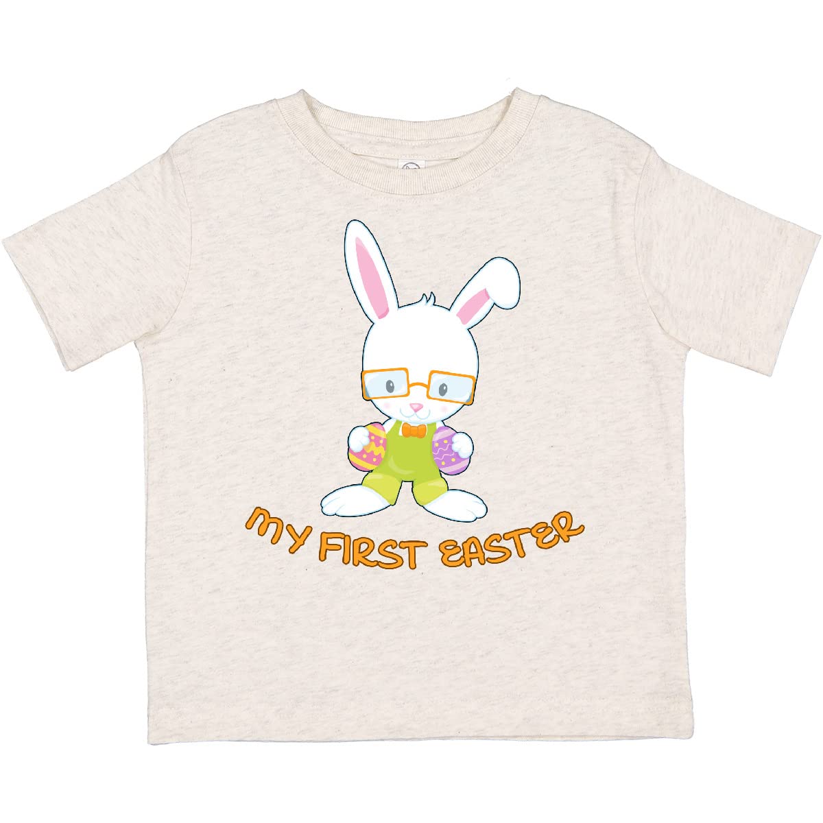 Inktastic My First Easter Toddler T-Shirt - Cute Easter Outfit for Baby Boys & Girls - Soft Cotton Toddler Tee for Easter Egg Hunt & Family Photos