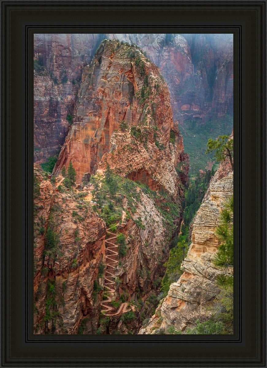 Angels Landing by Julie Kerr - Stunning Landscape Art Print for Home & Office Decor | Perfect for Living Rooms, Bedrooms, and Gifts