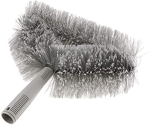 KR STORE Triangle Cobweb Brush - Ceiling Fan & Corner Duster Cleaner - Grey Cleaning Tool for Home, Office, and Hard-to-Reach Areas