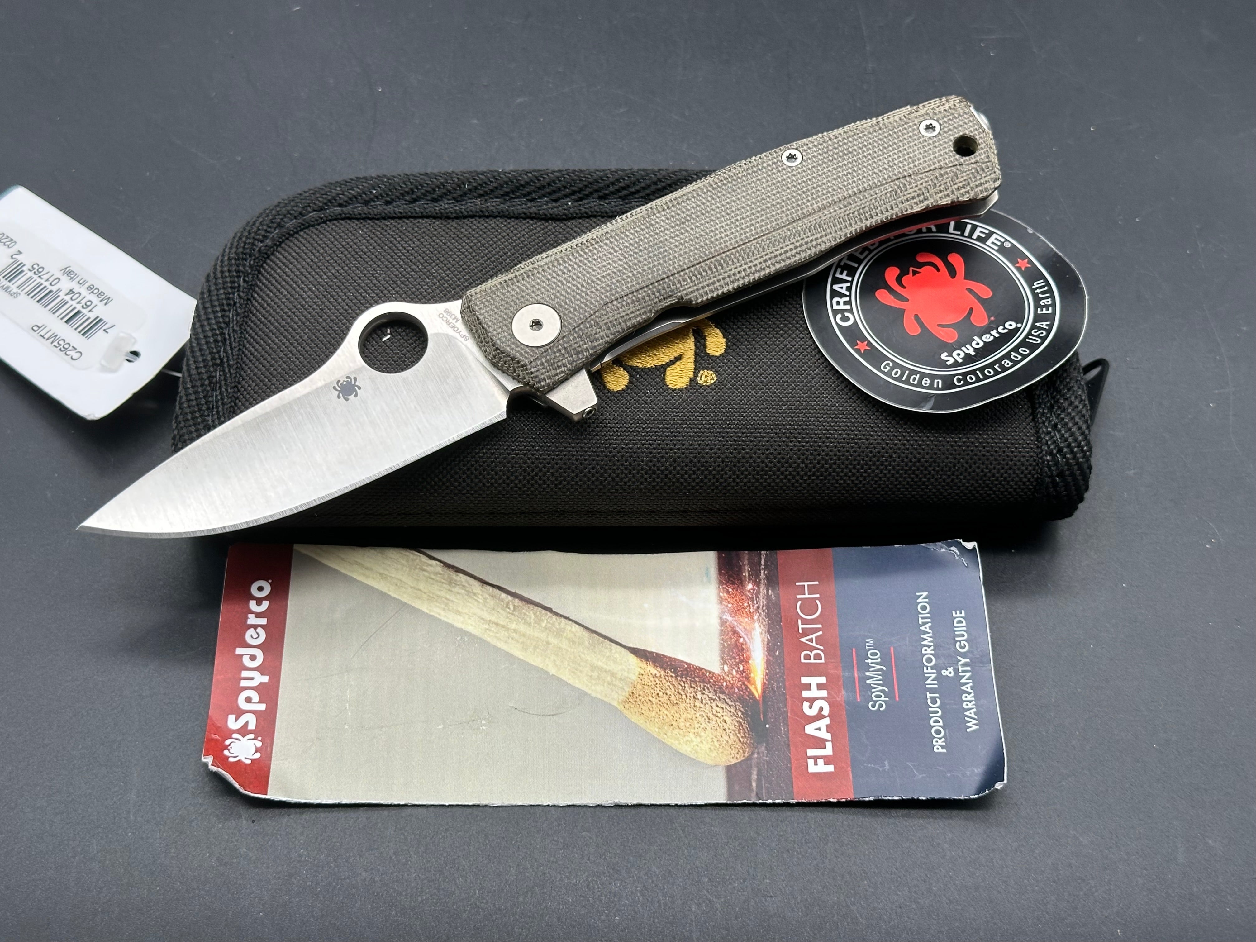 Spyderco SpyMyto Folding Knife - Premium EDC Pocket Knife with High-Performance Steel Blade for Outdoor, Camping, and Everyday Carry (EDC) Use