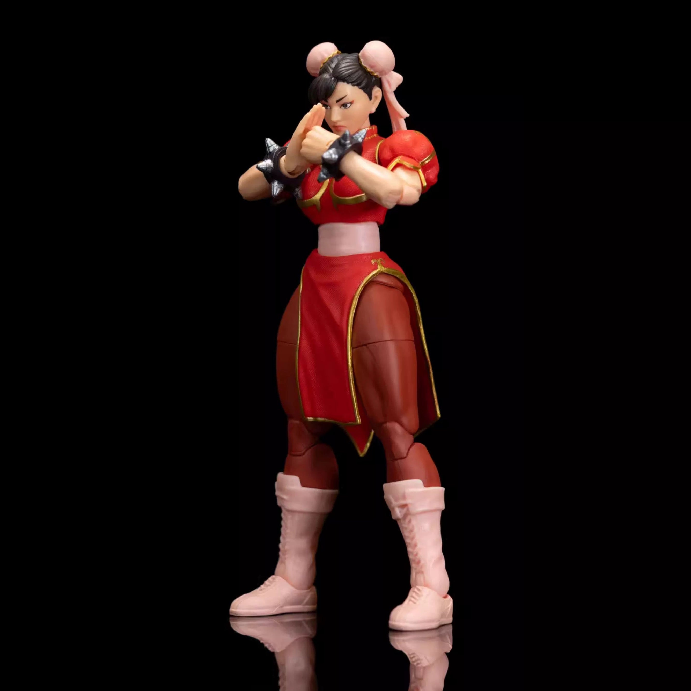 Jada Toys 1/12 Scale 6-Inch Street Fighter Chun-Li Red Action Figure - Collectible Toy for Gamers & Anime Fans - Perfect for Display, Cosplay & Gift Giving
