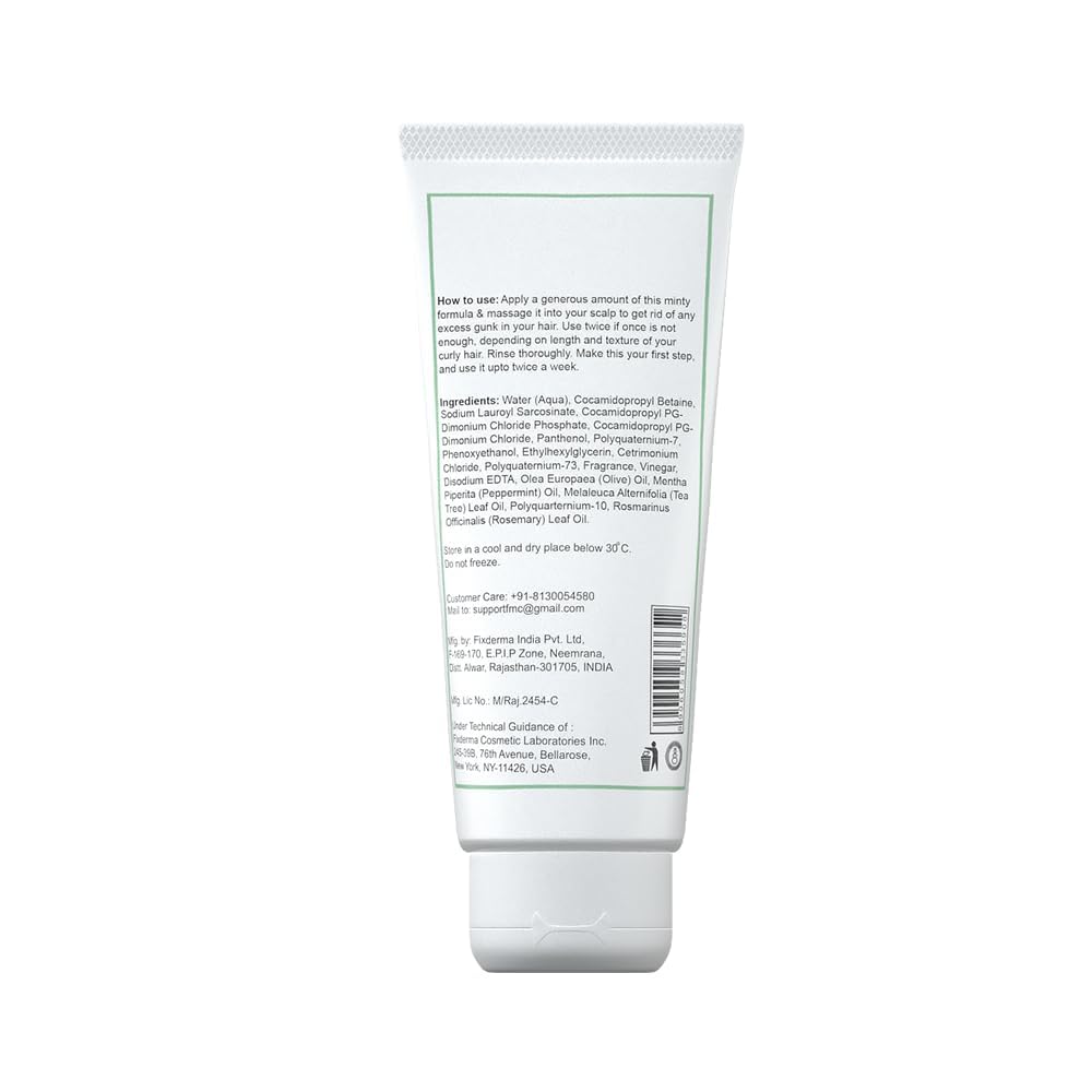 Clarifying Shampoo for Curly & Wavy Hair - Apple Cider Vinegar & Tea Tree Oil Formula | Sulfate-Free, Anti-Dandruff & Scalp Care | 100g | Perfect for Frizzy Hair Control & Deep Cleansing | Great for Weekly Detox & Post-Swim Hair Care