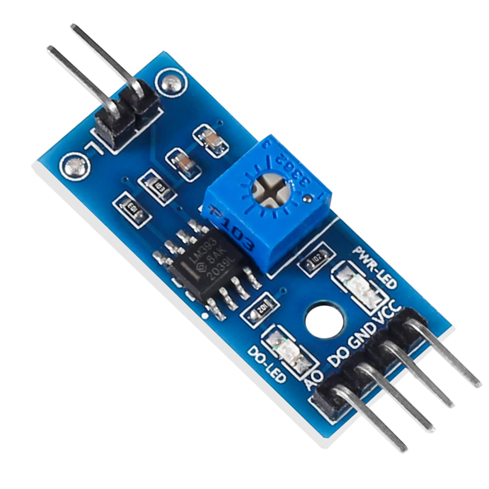 6 Pcs Water Sensor Module - Rainwater Detection, Moisture Monitor with LM393 Chip (3.3V-5V) for Weather Station, Smart Irrigation & Home Automation Projects