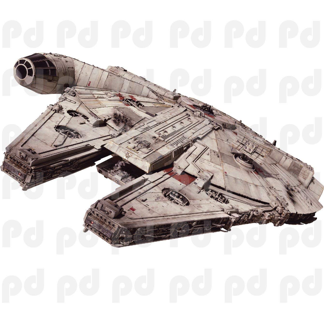 Star Wars Millennium Falcon Wall Decal - Removable Vinyl Sticker for Home Decor, Dorm Room, Living Room & Bedroom | Perfect for Fans, Movie Themed Rooms & Gift Ideas