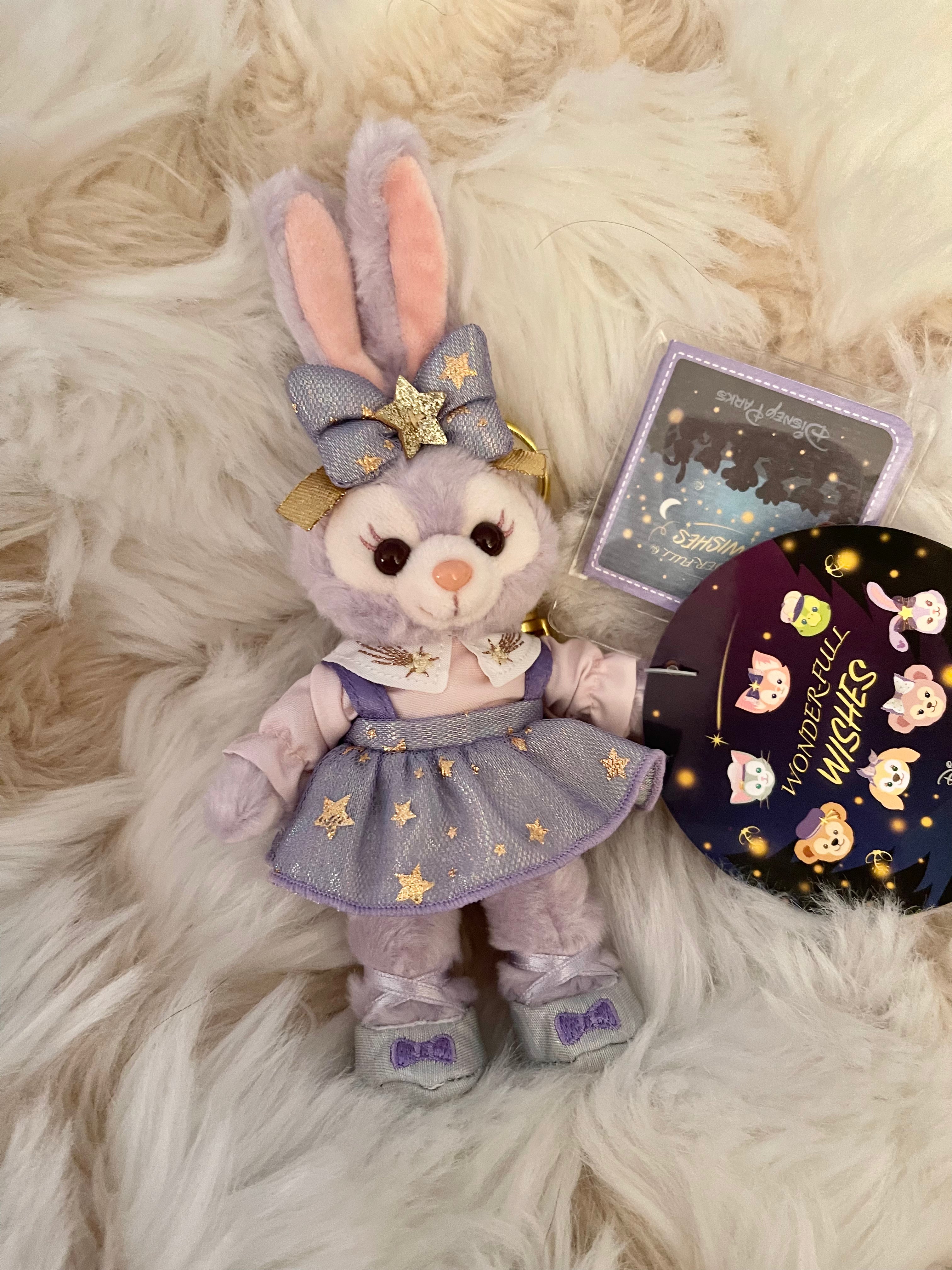 Disney Duffy & Friends 100th Anniversary Keychain Plush Badge - Aulani Exclusive Collectible for Bags, Backpacks & Gifts