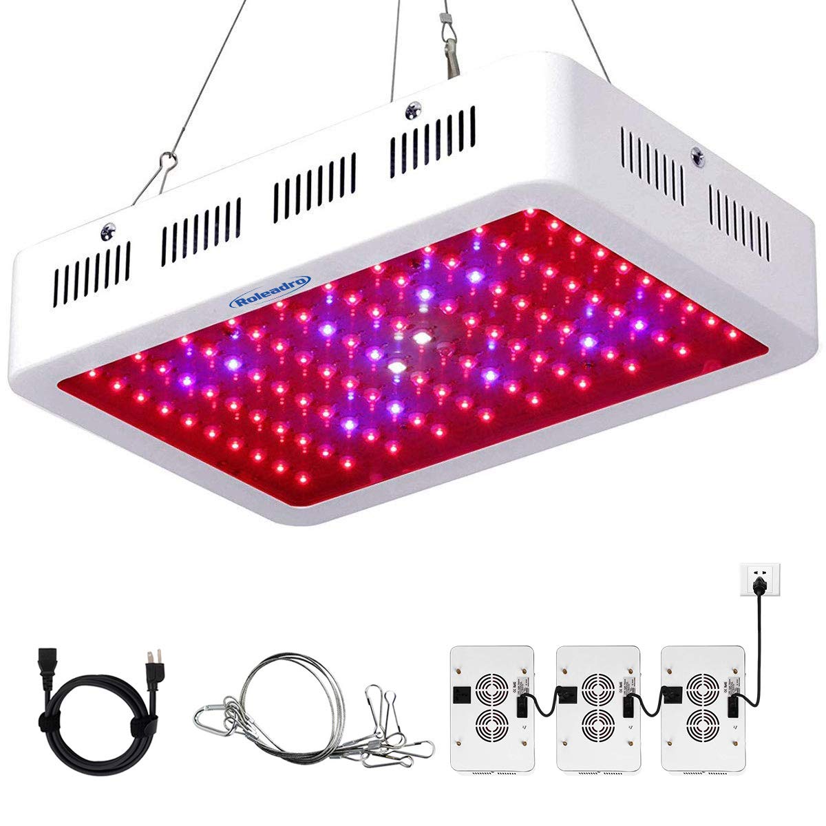 Roleadro 1000W LED Grow Light Full Spectrum - Galaxyhydro Series Plant Light with IR for Indoor Plants, Greenhouse, Hydroponics, Seedlings, Veg & Flower | Perfect for Home Gardening, Indoor Farming & Plant Growth