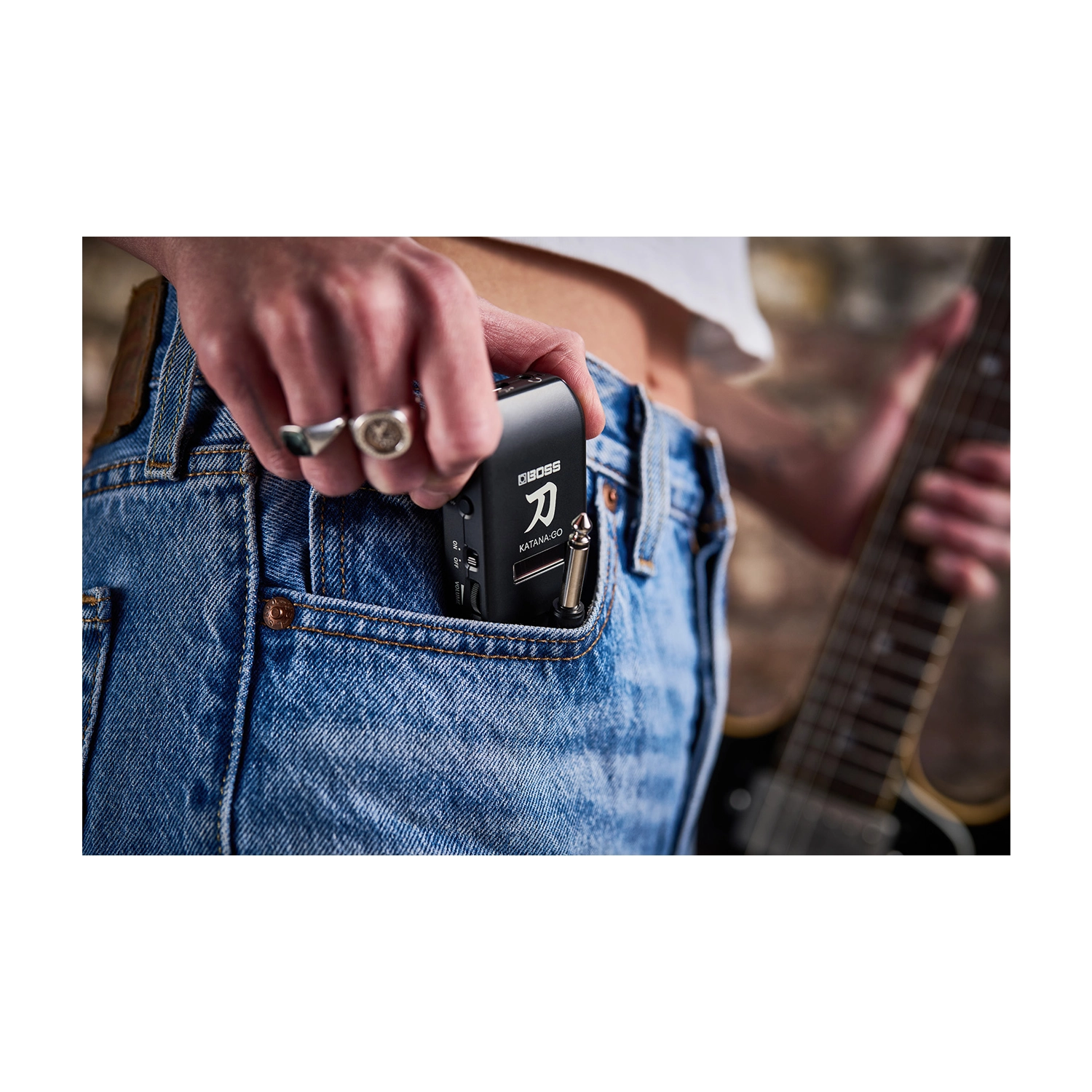 Boss Katana:GO Personal Headphone Guitar Amplifier - Compact Portable Amp for Silent Practice, Home Studio & Travel Use