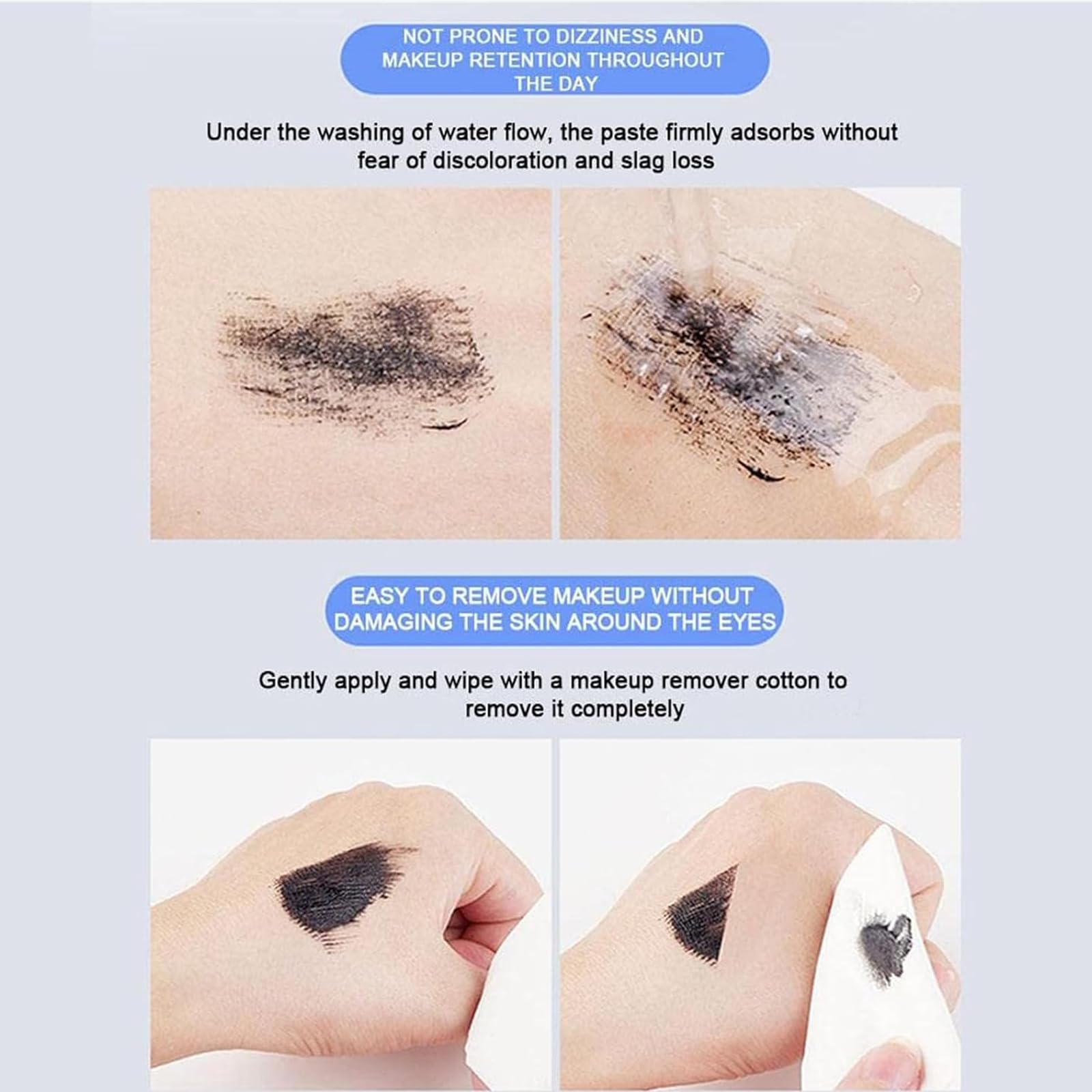 Judy 3D Curling Eyelash Mascara - Waterproof, Lengthening & Volumizing Iron Brush Mascara for Natural Look | Long Lasting Bristle-Free Formula (1PC) | Perfect for Daily Wear, Night Out & Special Occasions