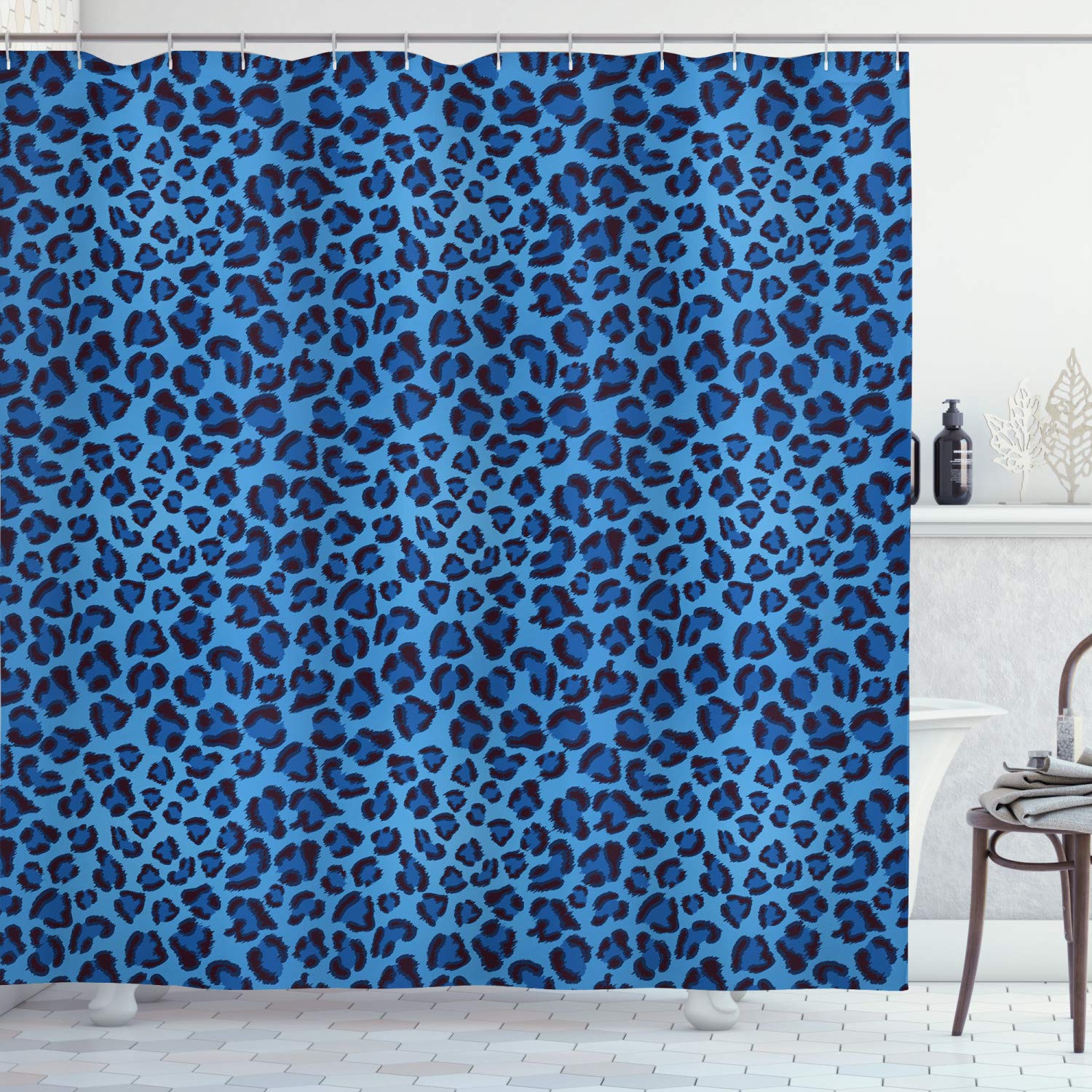 Ambesonne Leopard Print Shower Curtain Set - 69