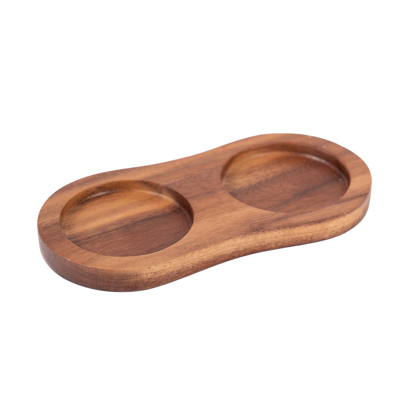 Premium Acacia Wood Salt and Pepper Mill Tray - 5.5cm Inner Diameter (2.17