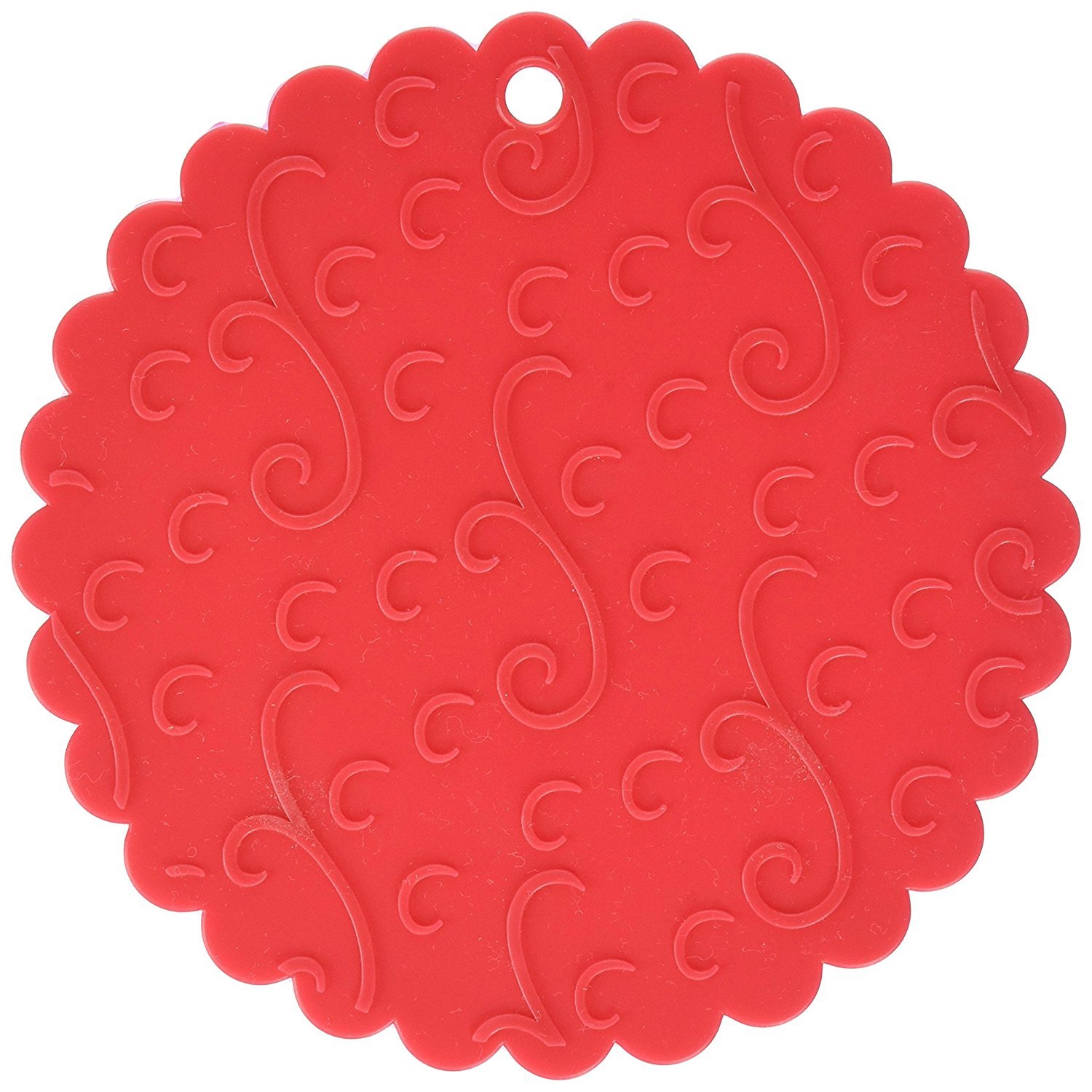 Norpro Grip Silicone Jar Opener Potholder Trivet - Red Non-Slip Grip 566 (2-Pack) for Kitchen, Canning, and Hot Pots