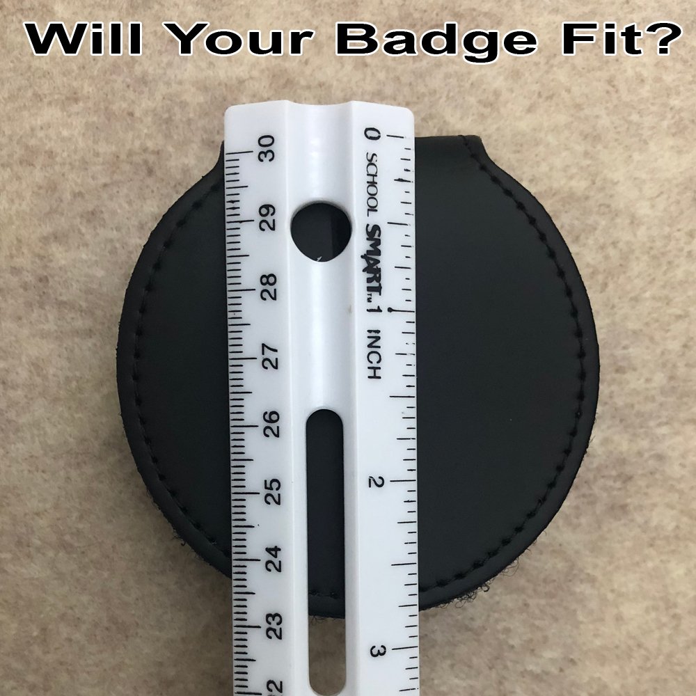Round Belt Clip Badge Holder - One Size Fits All - Perfect for Security Guards, Nurses & Event Staff
