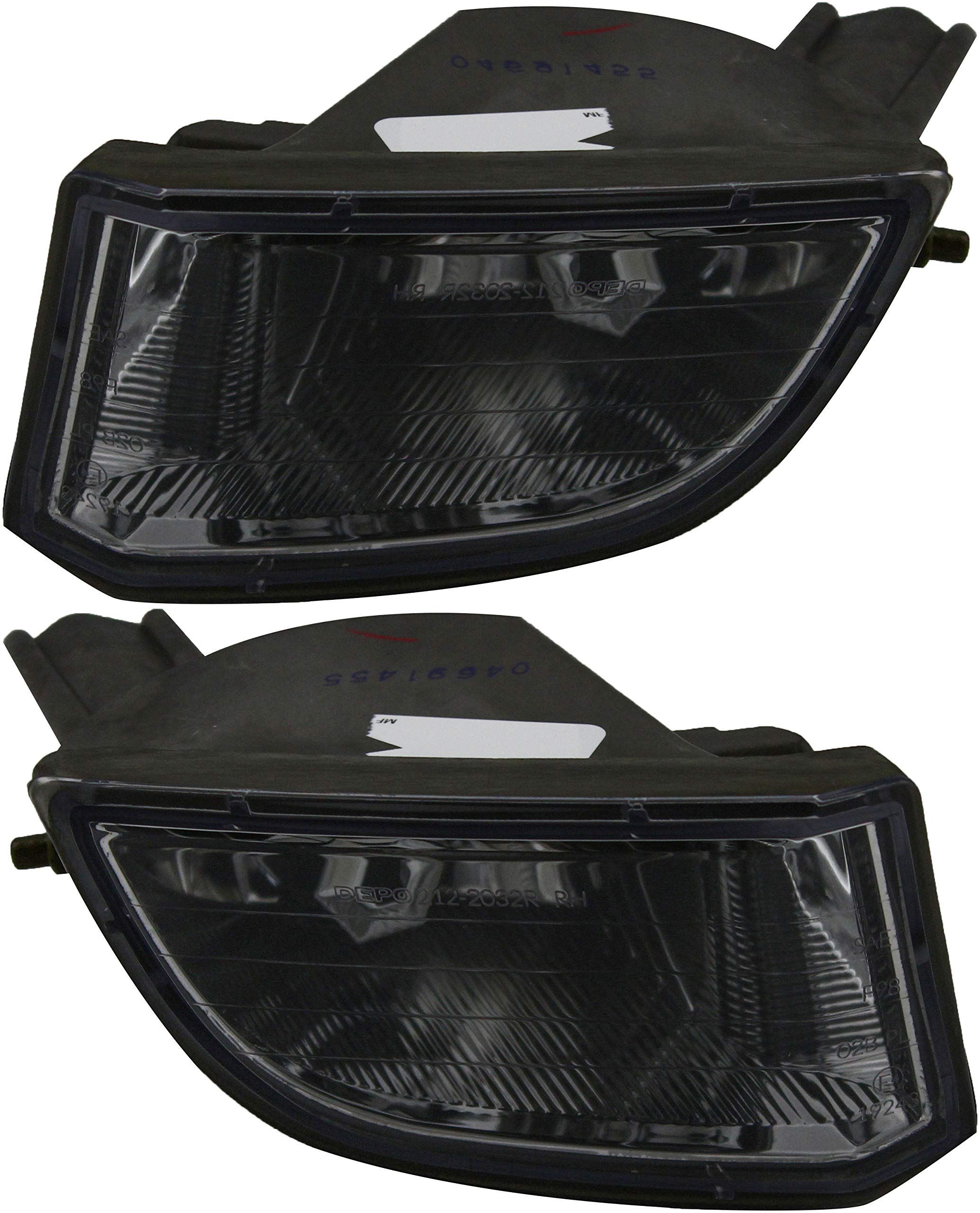 Toyota RAV4 Fog Lights Replacement Set - Compatible with 2001 2002 2003 Models - Driver & Passenger Side - Enhance Visibility in Rainy/Foggy Conditions