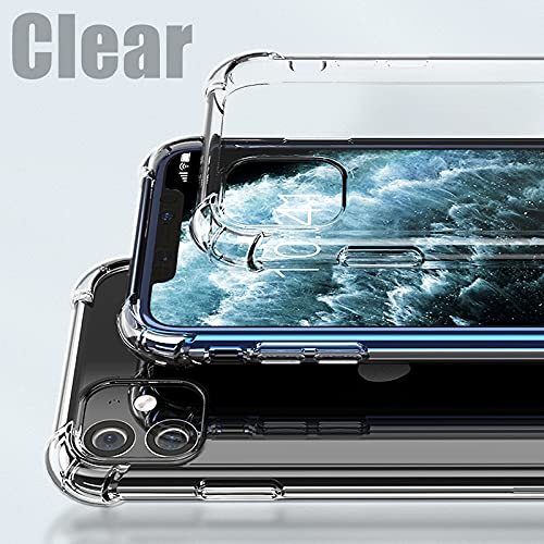 **Clear Shockproof Bumper Phone Case for iPhone 13 - Ultra Thin Transparent Protective Cover for Everyday Use, Work & Travel**