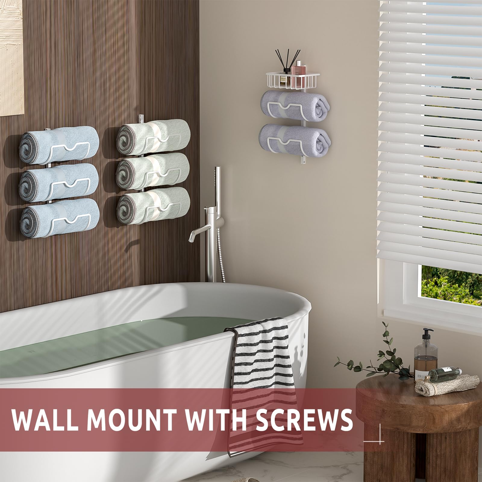 X-cosrack 9-Tier Adjustable Over The Door Towel Rack - Space Saving Bathroom & Closet Organizer for Towels, Robes & Accessories - Perfect for Small Bathrooms, Walk-in Closets & Laundry Rooms (White)