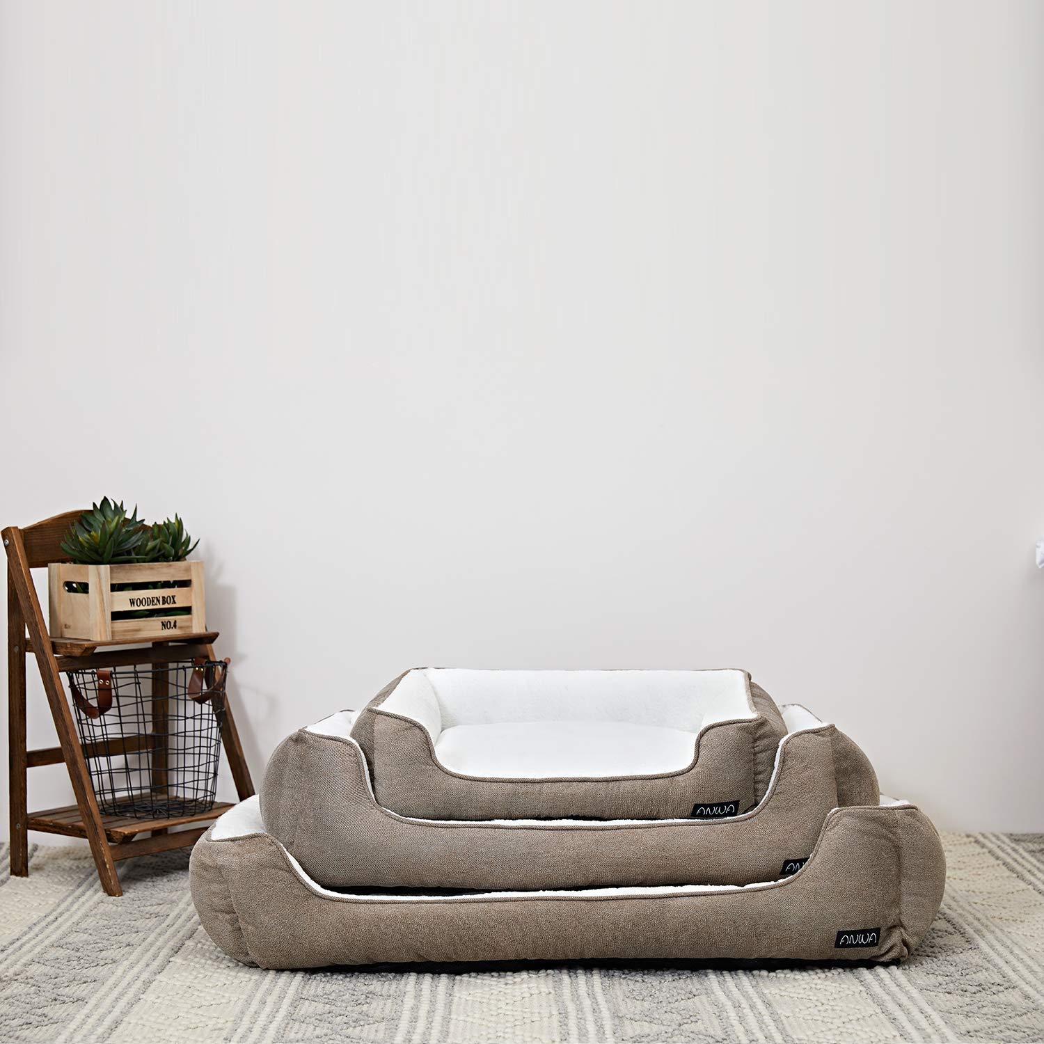 Washable Large Dog Bed - Comfortable & Durable Pet Sleeping Bed for Big Dogs - Perfect for Home, Crate, or Travel Use