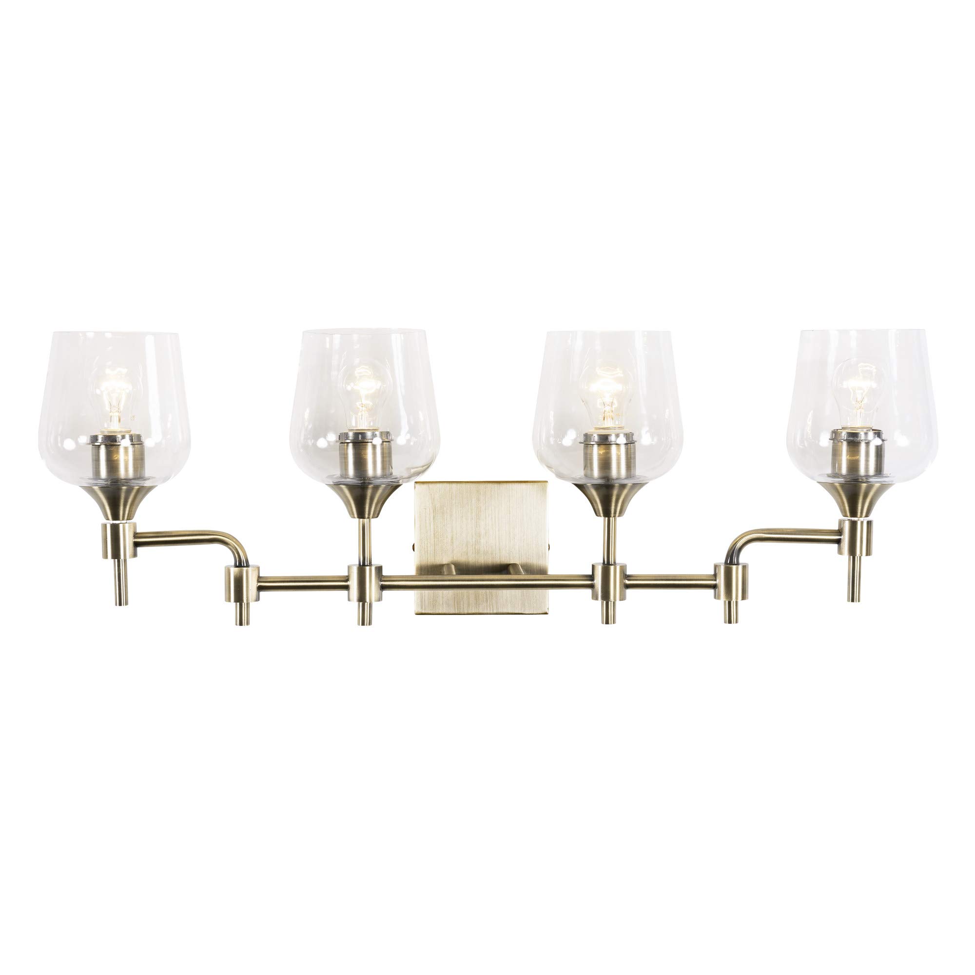 Margaux Bath/Vanity Faucet in Antique Brass Finish - Elegant Vintage Style Bathroom Sink Faucet for Modern & Traditional Home Decor | Perfect for Bathroom Remodeling, Guest Baths & Luxury Vanities