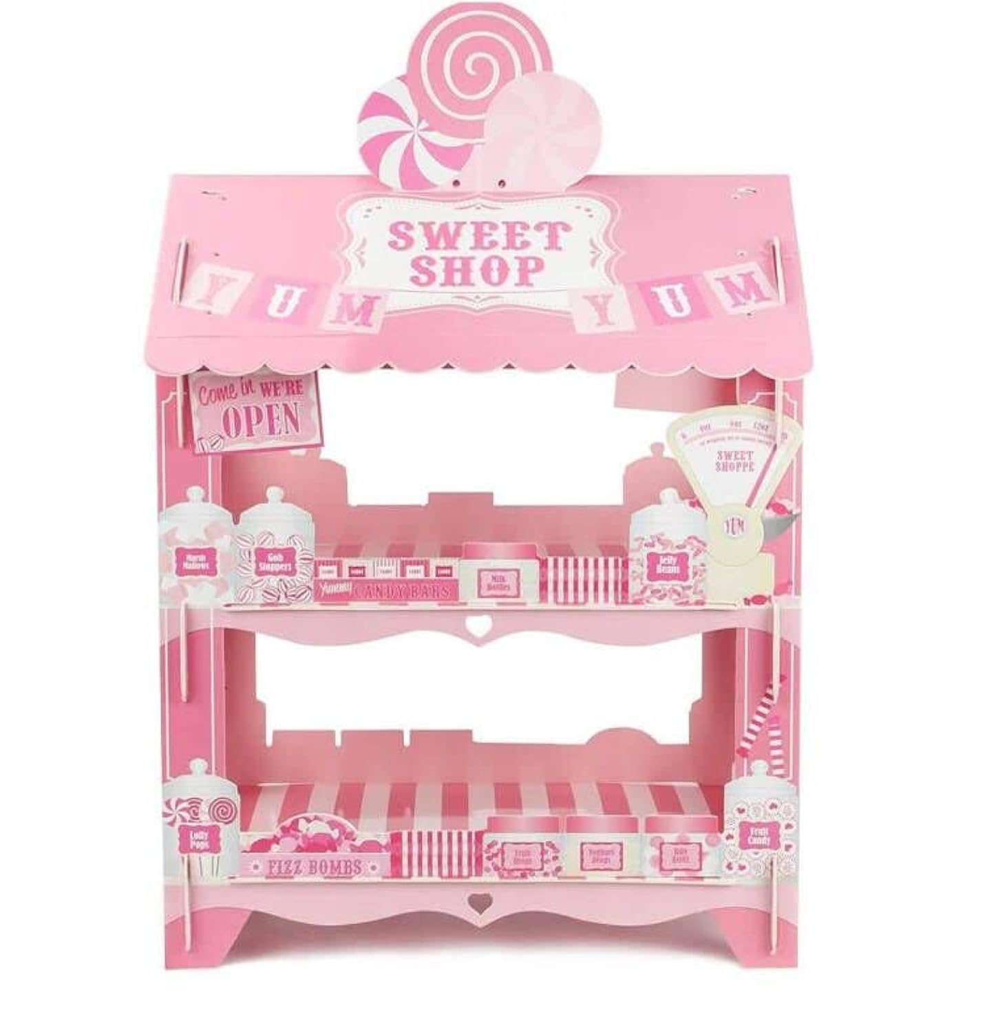 3-Tier Cupcake Stand for Parties - Elegant Cake Holder for Desserts, Ice Cream & Street Van Theme Decor - Perfect for Birthday, Wedding & Baby Shower Decorations