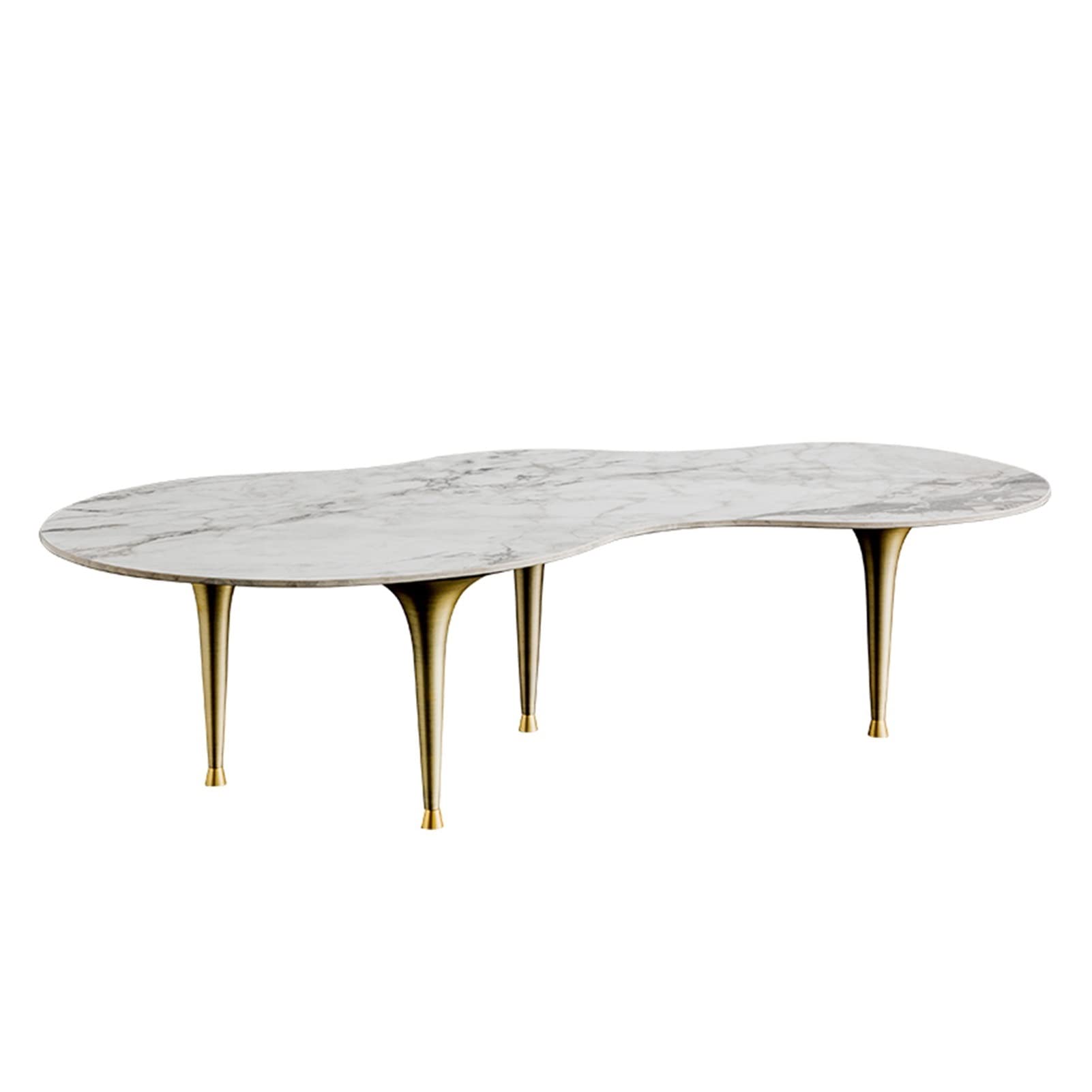 Nordic Modern Side Table - Irregular Shape Coffee Table for Living Room, Light Luxury Design, Creative Tea Table (150x70x39cm) - Perfect for Small Spaces, Apartments & Cozy Home Decor