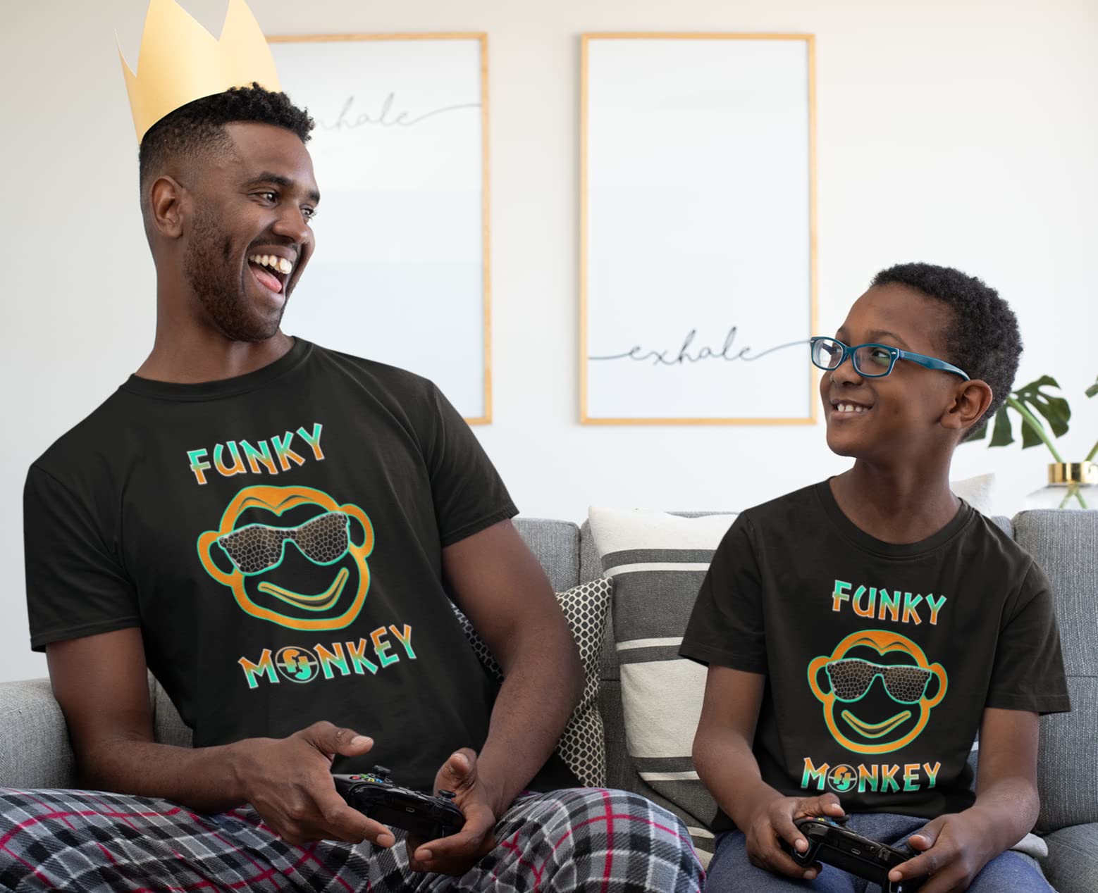 Funny Monkey Graphic T-Shirts for Boys - Cool Gamer Tees & Unique Gifts - Perfect for Gaming, Birthday Parties & Casual Wear